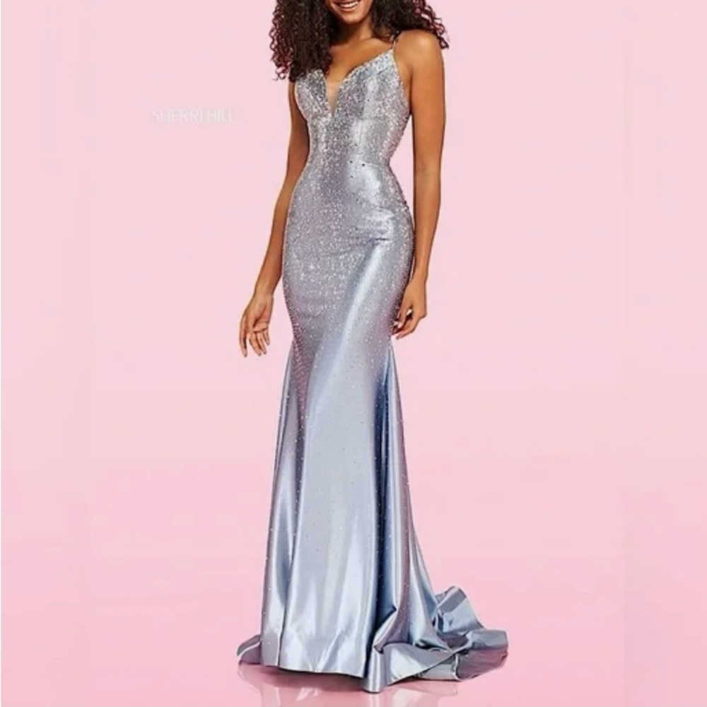 Light blue prom dress